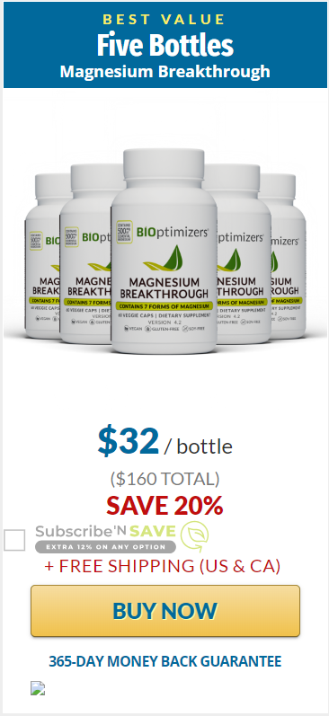 Magnesium Glycinate 6 bottle discount